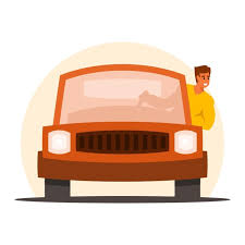 rode voorrijauto voorrijauto